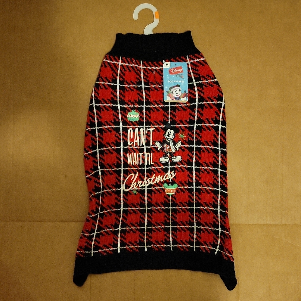 NWT: Disney's Mickey & Friends Christmas Dog Sweater